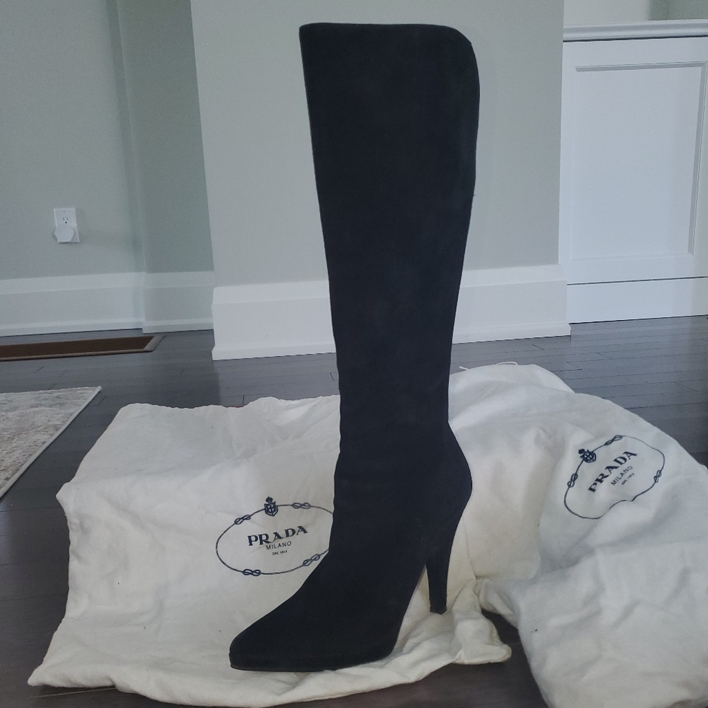 Authentic Prada Suede boots